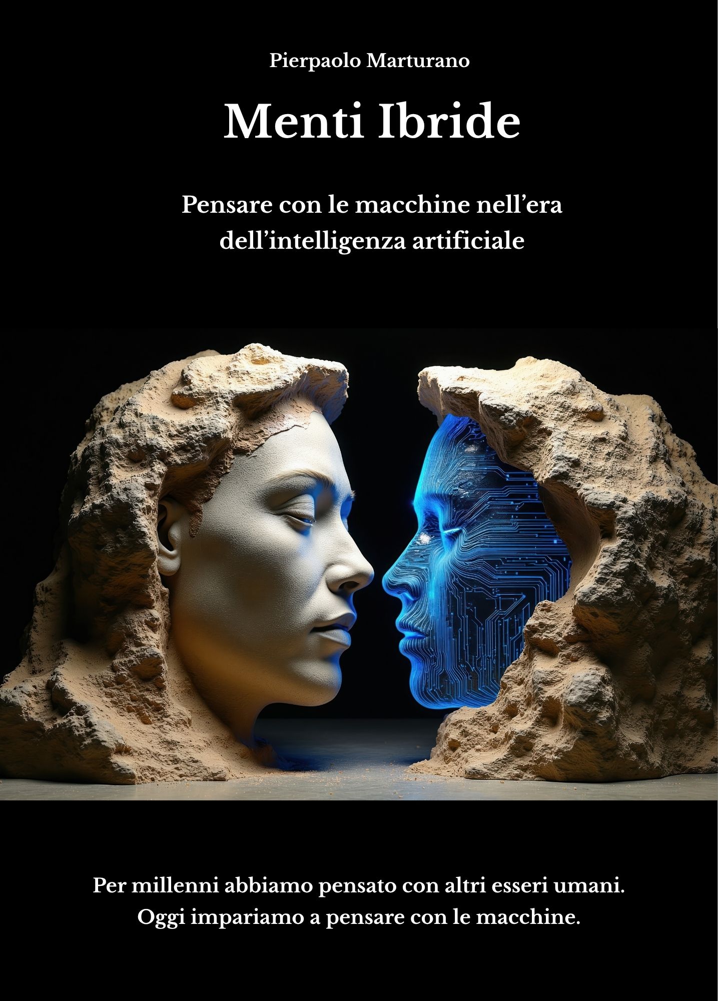 Copertina del libro Menti Ibride di Pierpaolo Marturano
